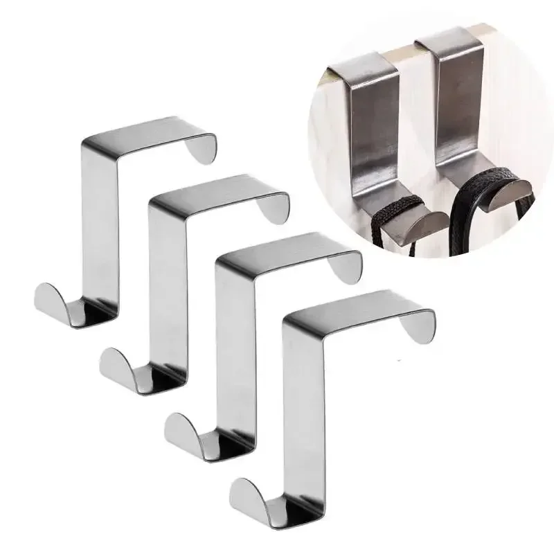 Home Creation Bathroom - Z-Shaped ห้องน้ําโดยตะขอสแตนเลสโดยด้านหลังแขวนพวงกุญแจ Coat Hook Home KITCHEN