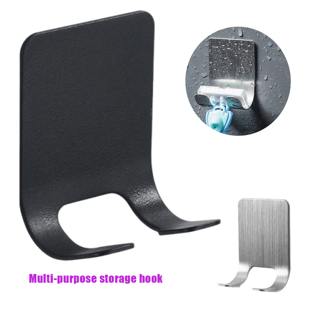 Towel Bar Stainless - สแตนเลสมีดโกนผู้ถือ Hook เครื่องโกนหนวดแขวน Self-กาวผู้ถือโทรศัพท์ผ้าเช็ดตัวห้องน้ํา Robe สนับสนุนเครื่องเป่าผมกันน้ํา