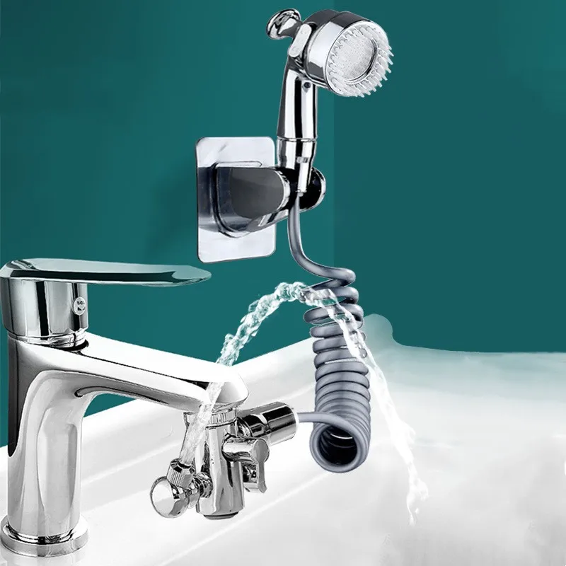 Home Bathroom Taps - ก๊อกน้ําภายนอกชุดฝักบัวทองแดงห้องน้ํา Multi-Function นวดแรงดันก๊อกน้ําห้องน้ําอ่างล้างหน้าแชมพูอุปกรณ์เสริม