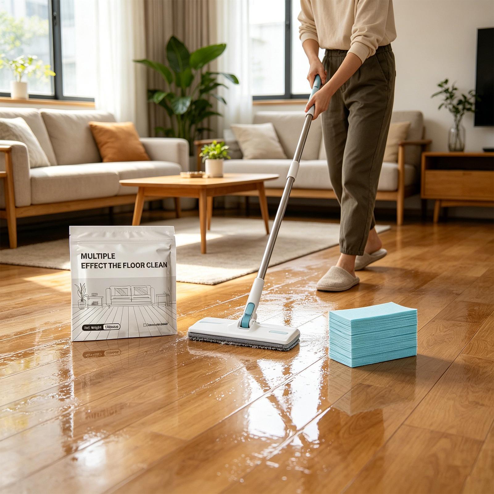 Home Bathroom Cleaning Solution - น้ำยาทำความสะอาดพื้นไม้แบบเม็ด 100 เม็ด สำหรับทำความสะอาดพื้นกระเบื้อง ไม้ บ้าน