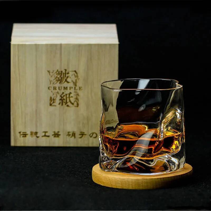 Yamazaki Home Bathroom Storage - ญี่ปุ่น Edo Designer Crumple กระดาษรูปร่างไม่สม่ําเสมอคริสตัล Faceted