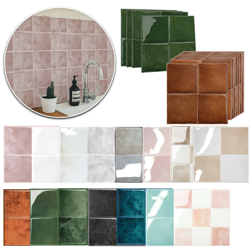 Home Bathroom Wallpaper - วอลเปเปอร์ลายหินอ่อนแบบติดผนัง 3 มิติ กันน้ำ ขนาด 9
