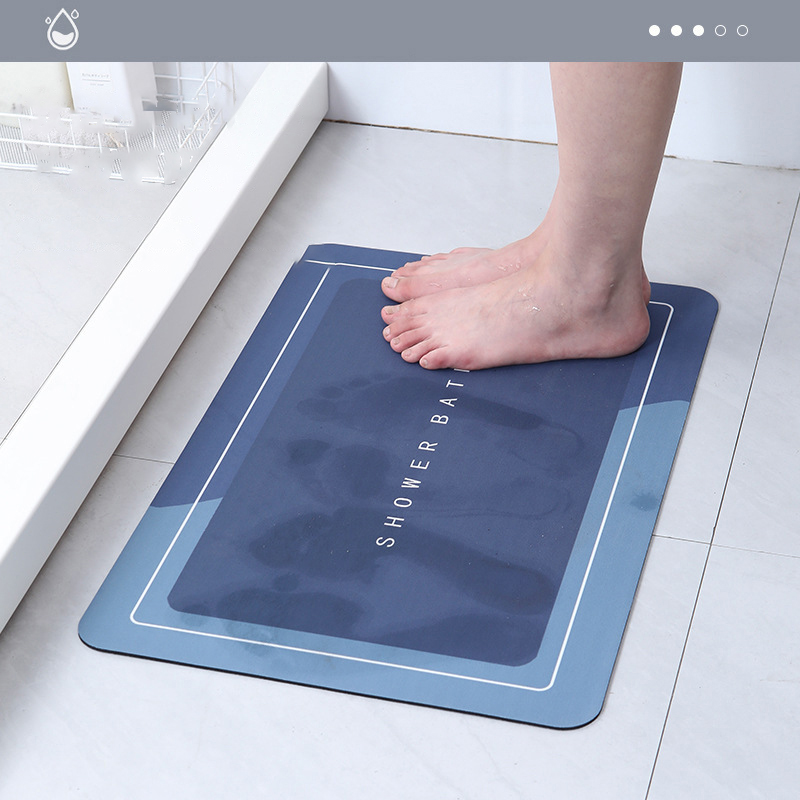 แผ่นอาบน้ำในห้องน้ำซึมซับดีพรม - Jet Home Bathroom Mats บทวิจารณ์และราคา