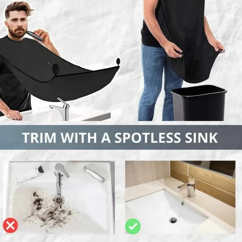 ผ้าคลุมตัดผมชายแบบติดผนัง 1-4  - Shaving Mirror Suction บทวิจารณ์และราคา