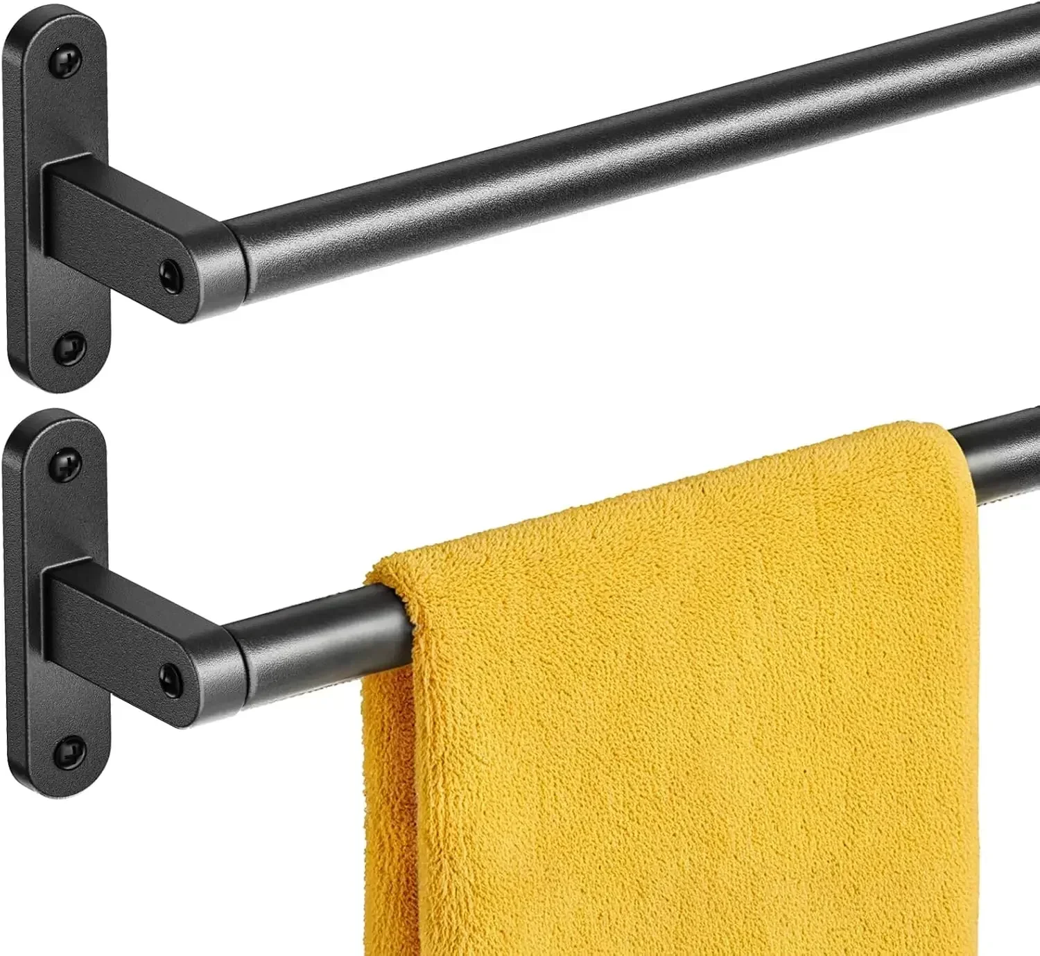 ราวแขวนผ้าเช็ดตัวสีดำด้านสำหรั - Home Essentials Bathroom Accessories บทวิจารณ์และราคา