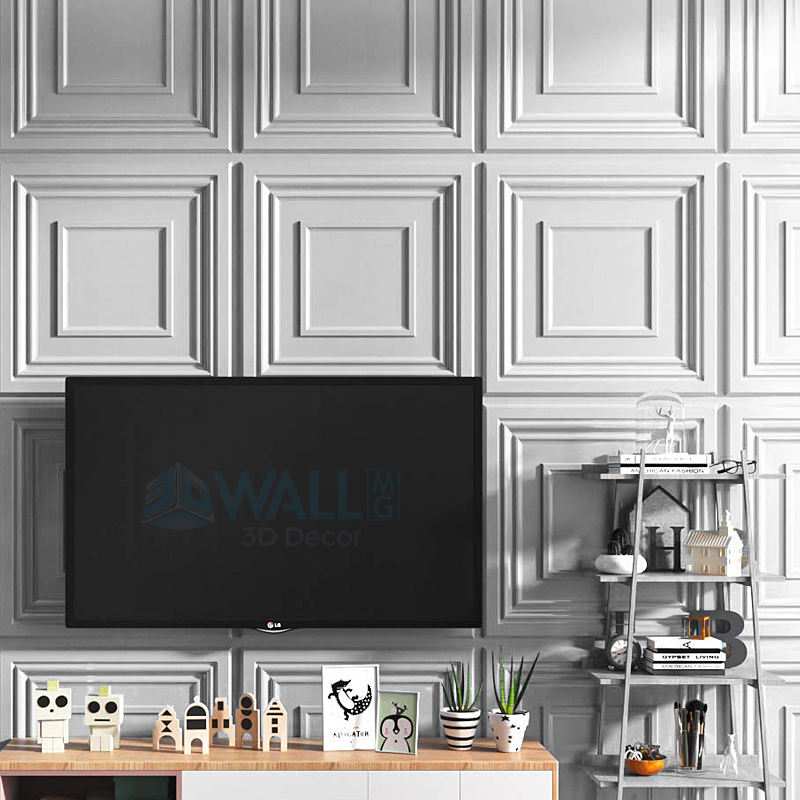 30ซม.บ้านผนังตกแต่งเรขาคณิต3D  - Home Bathroom Wallpaper บทวิจารณ์และราคา