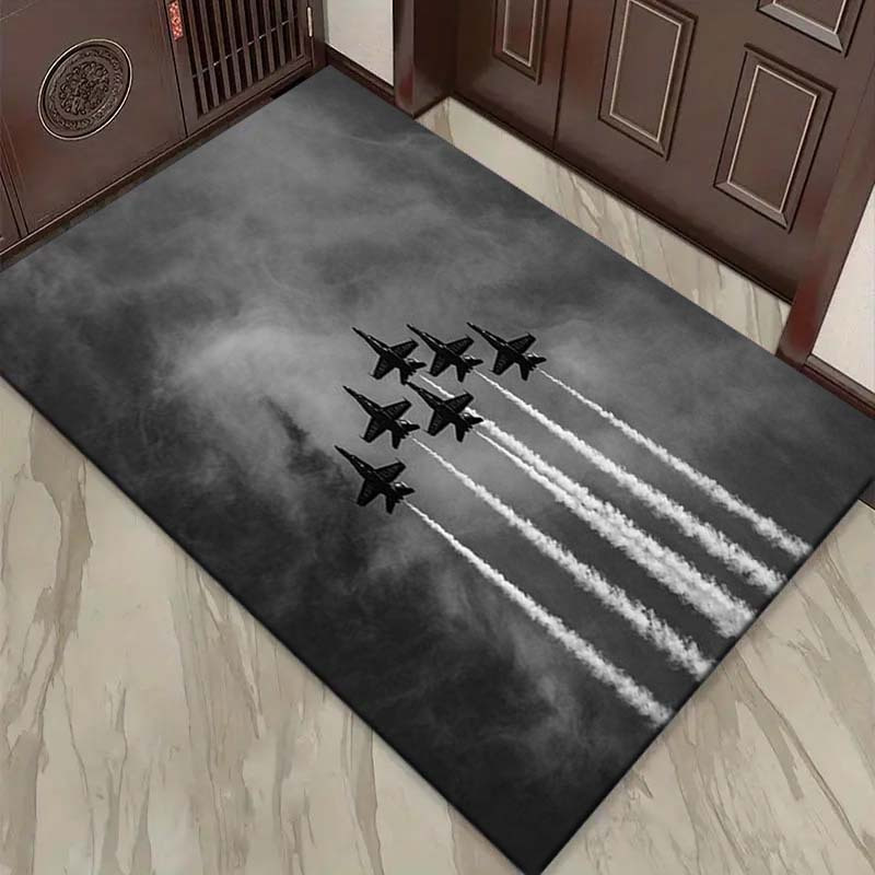 พรมปูพื้นกำมะหยี่ลายใบไม้ธีมเจ - Jet Home Bathroom Mats บทวิจารณ์และราคา