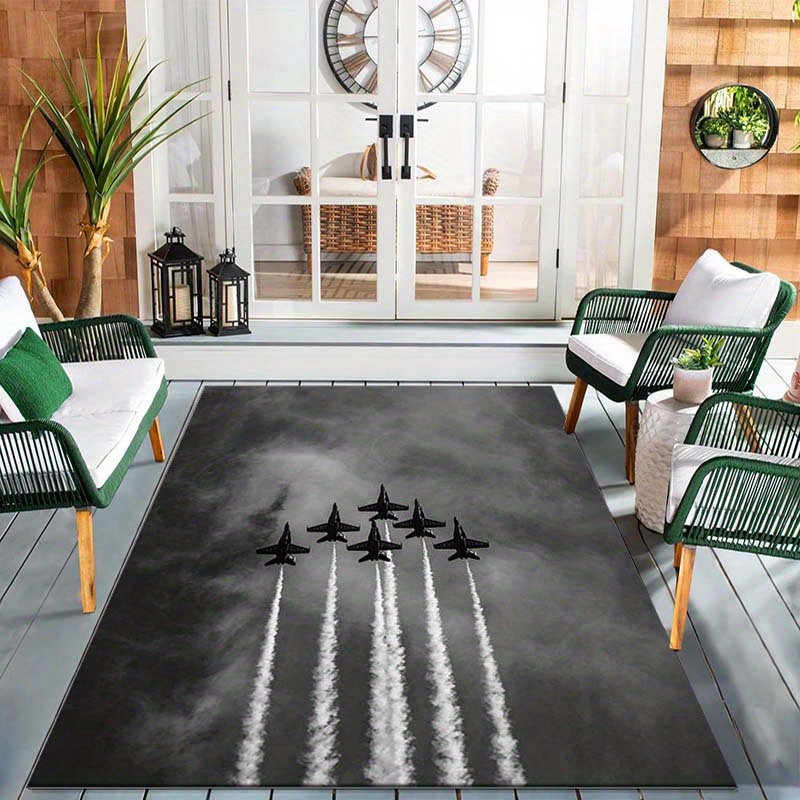 พรมปูพื้นกำมะหยี่ลายใบไม้ธีมเจ - Jet Home Bathroom Mats บทวิจารณ์และราคา