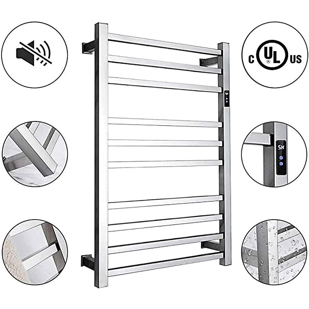 เครื่องทำความร้อนผ้าขนหนูไฟฟ้า - Towel Bar Stainless บทวิจารณ์และราคา