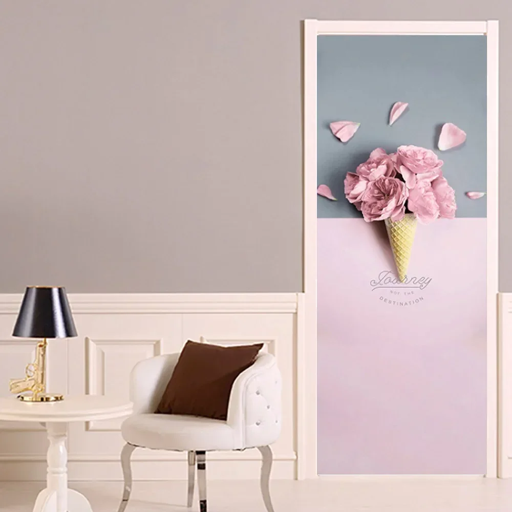 PVC Self-กาวตกแต่งบ้านสีชมพูสต - Home Bathroom Wallpaper บทวิจารณ์และราคา