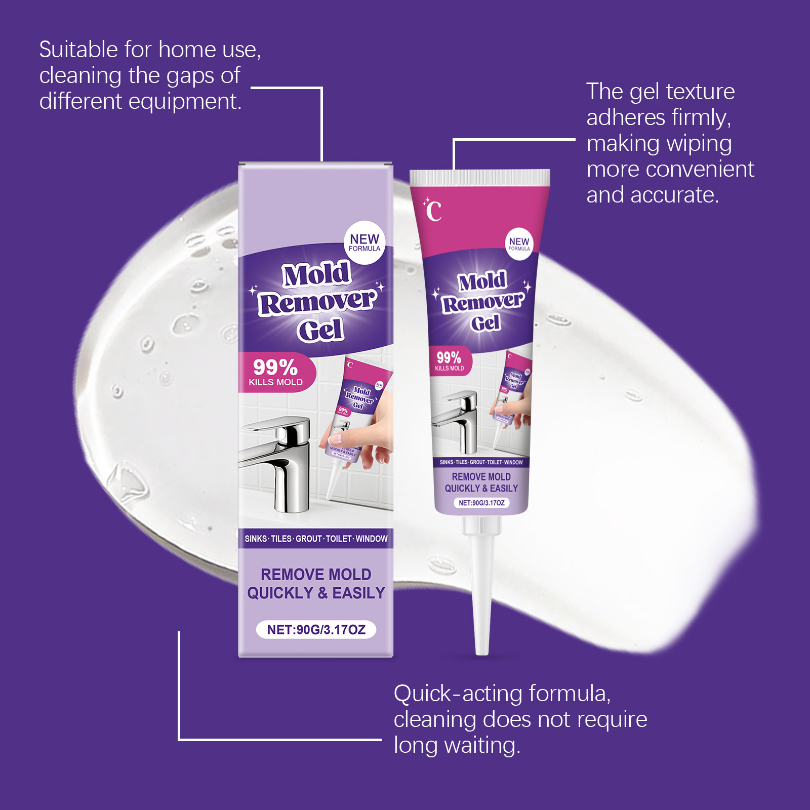 เจลทำความสะอาดในครัวเรือนที่ทร - Home Bathroom Cleaning Solution บทวิจารณ์และราคา
