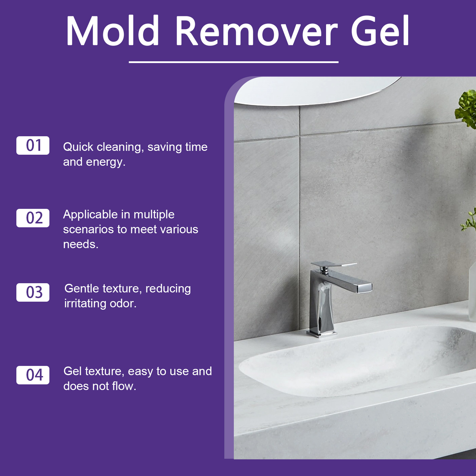เจลกำจัดเชื้อรา ทำความสะอาดครา - Home Bathroom Cleaning Solution บทวิจารณ์และราคา