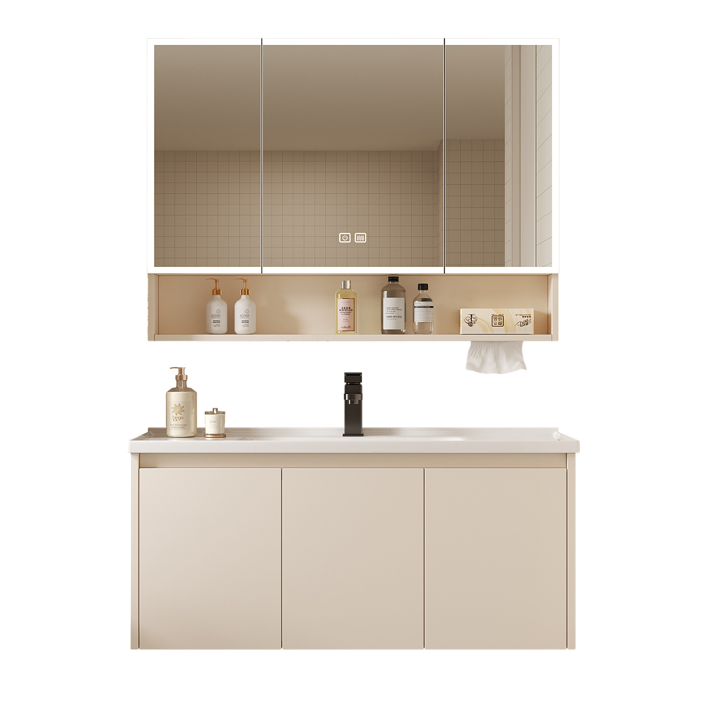 ตู้กระจกอัจฉริยะสำหรับห้องน้ำ  - Home Bathroom Wallpaper บทวิจารณ์และราคา