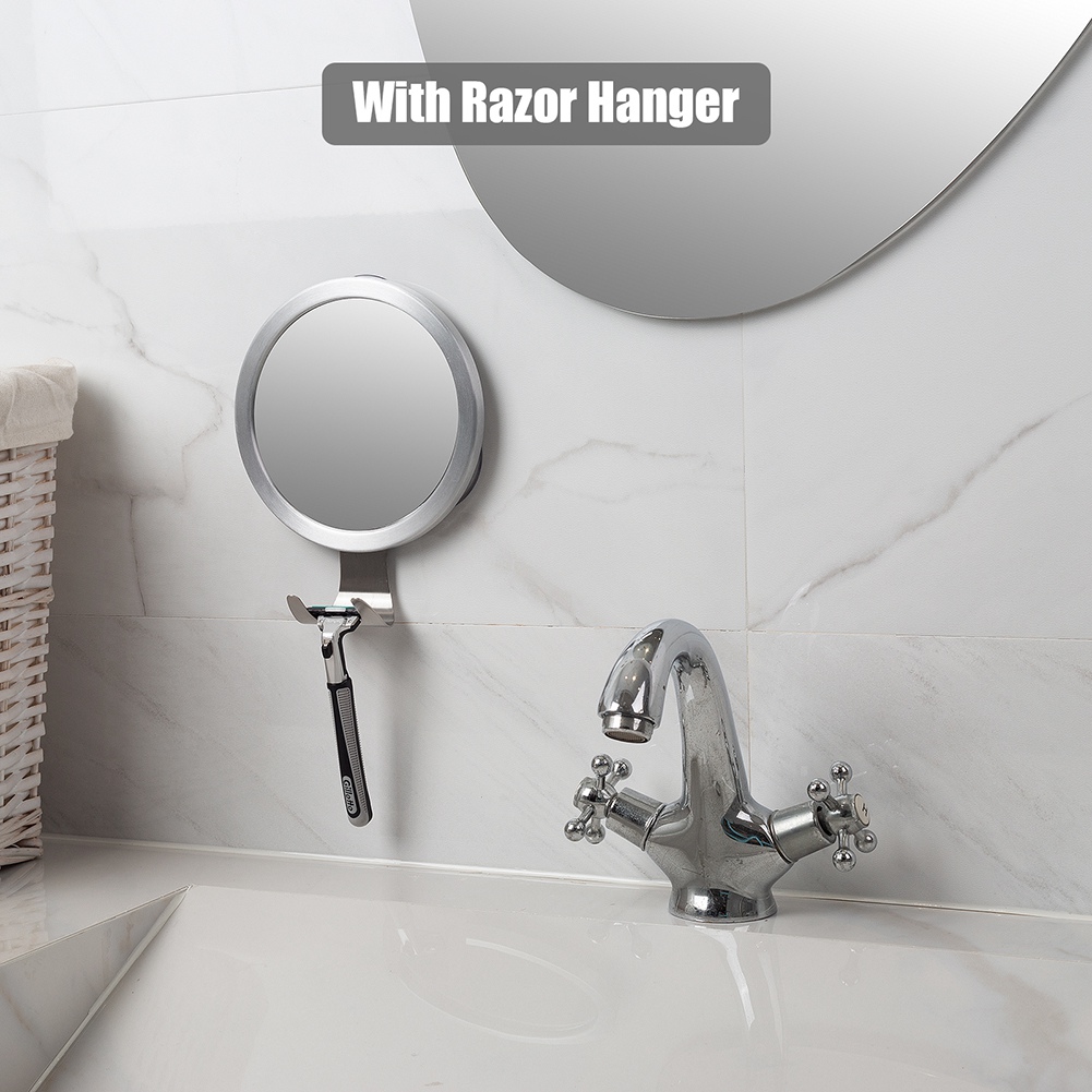 กระจกอาบน้ำแบบพกพา AEE3-1 ชิ้น - Shaving Mirror Suction บทวิจารณ์และราคา