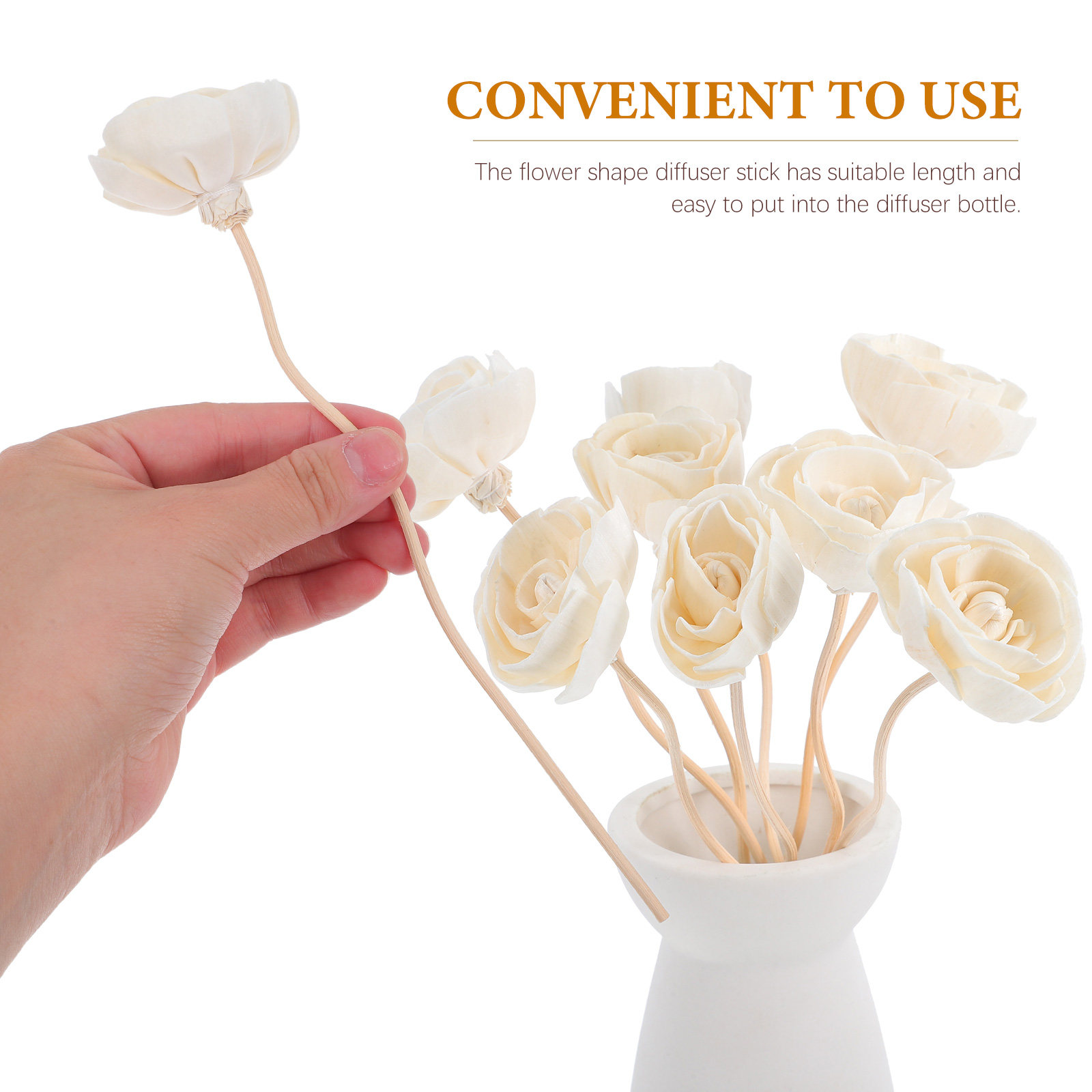 ไม้กระจายกลิ่นหอม 8 ชิ้น ไม้หว - Home Essentials Bathroom Accessories บทวิจารณ์และราคา