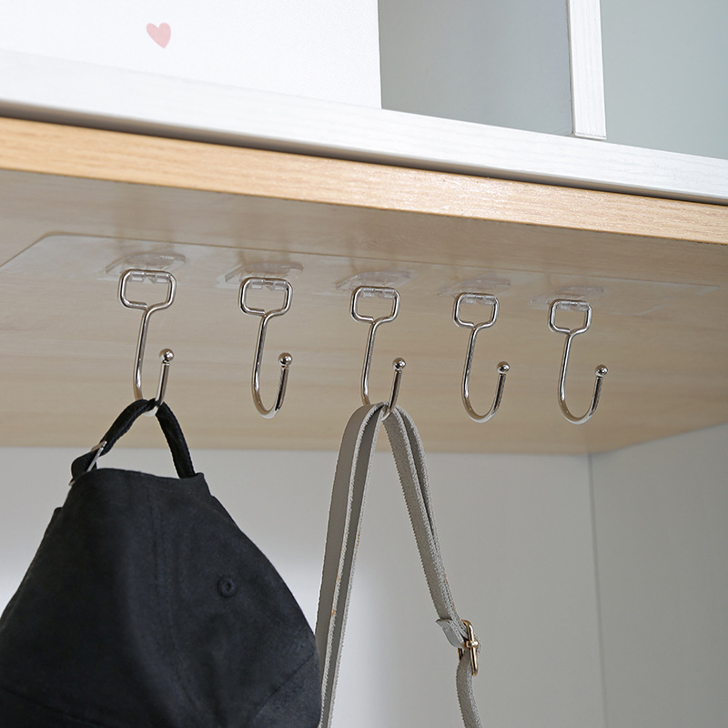 3/4/5/6 แถวตะขอแขวนผนังโปร่งใส - Towel Bar Stainless บทวิจารณ์และราคา