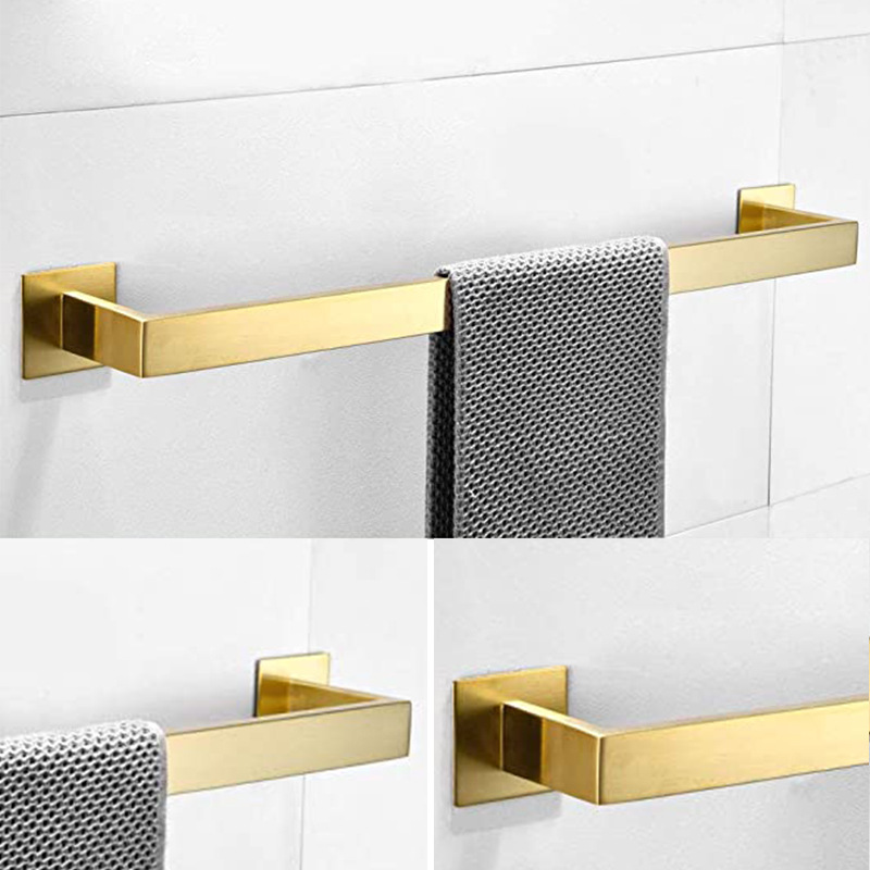ชุดอุปกรณ์ห้องน้ำสีทอง 4 ชิ้น  - Towel Bar Stainless บทวิจารณ์และราคา