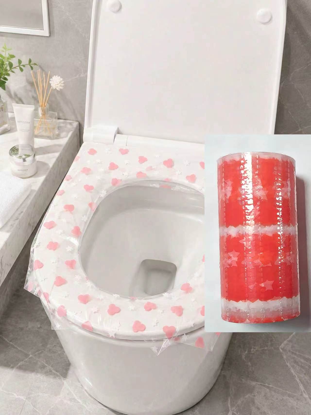 แผ่นรองนั่งชักโครกแบบใช้แล้วทิ - Home Creation Bathroom บทวิจารณ์และราคา