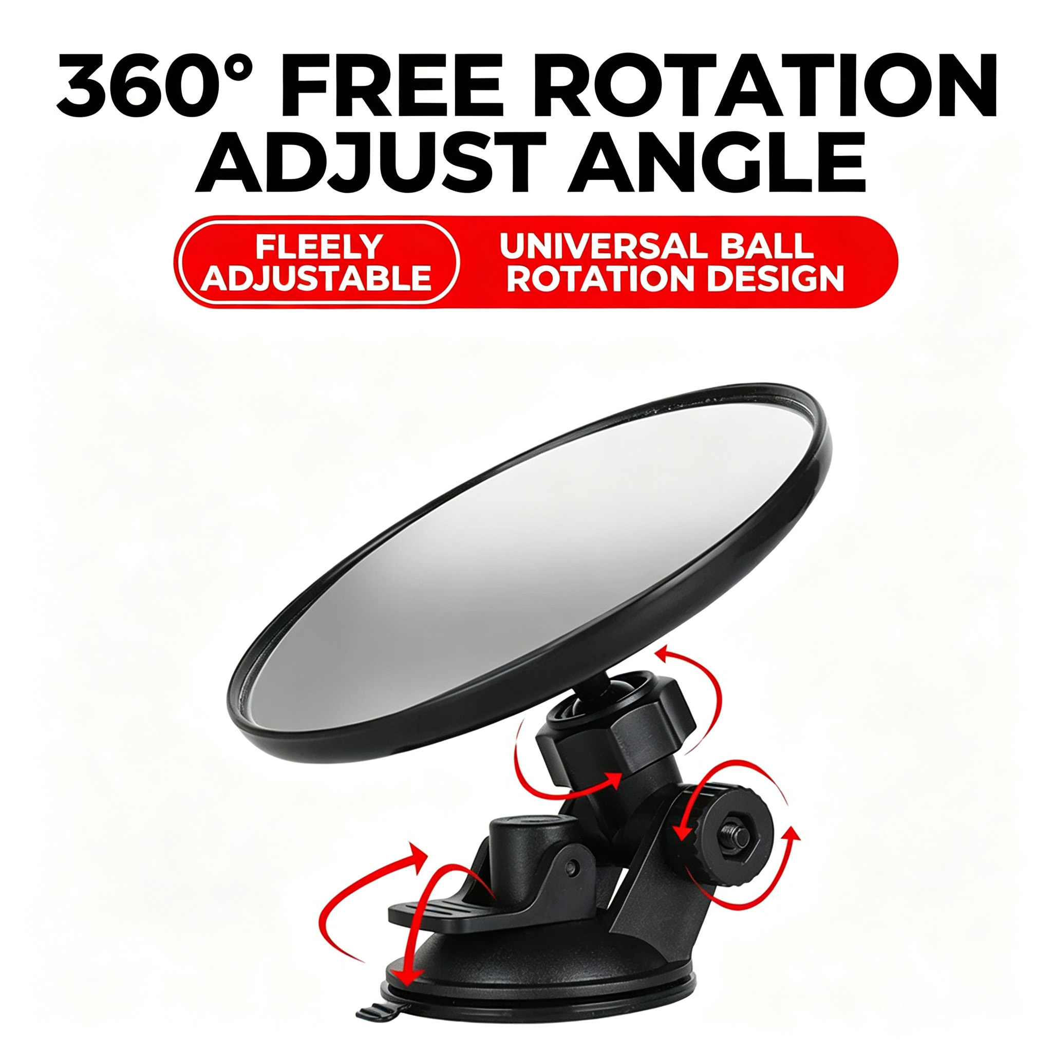 กระจกมองหลังแบบหมุนได้ 360 องศ - Shaving Mirror Suction บทวิจารณ์และราคา