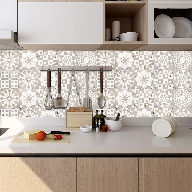 10 ชิ้นกระเบื้องลายหินอ่อนสติ๊ - Home Bathroom Wallpaper บทวิจารณ์และราคา