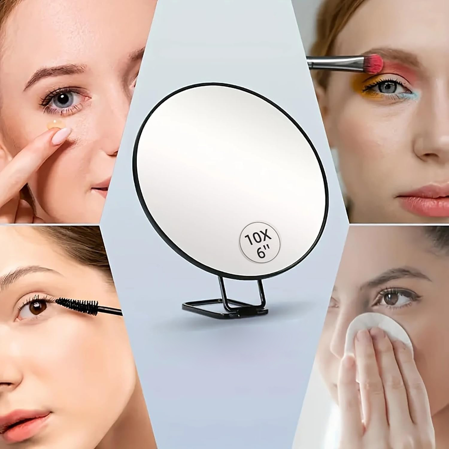 กระจกแต่งหน้าพกพาขนาด 6 นิ้ว พ - Shaving Mirror Suction บทวิจารณ์และราคา