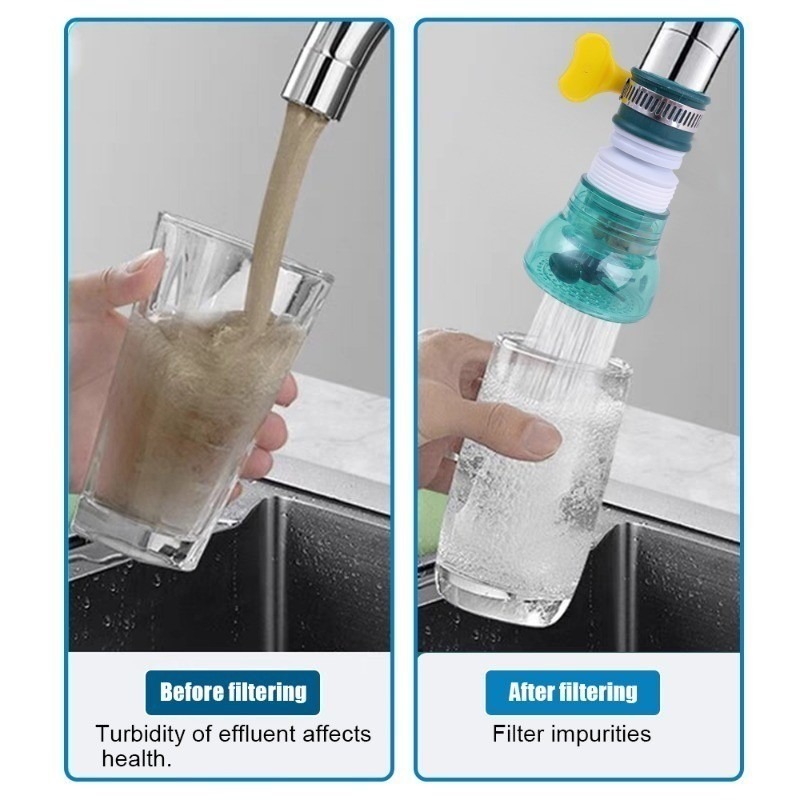 Universal 360 องศา Rotatable ก - Home Bathroom Taps บทวิจารณ์และราคา